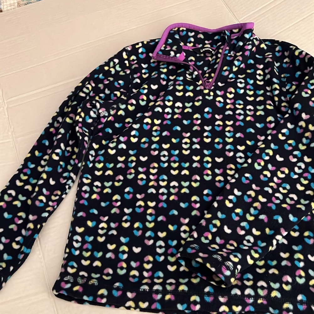 JLN Lands’End Pullover Girls Fleece.